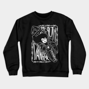 Beauty Danger traditional tattoo Crewneck Sweatshirt